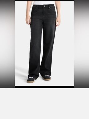 3/20💫NoBo Mid Rise BAGGY Wide-Leg Women's Jeans - Black 💫 NWT